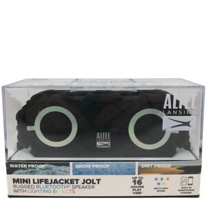 Altec Lansing Black Mini Lifejacket Jolt Rugged Portable Bluetooth Speaker
